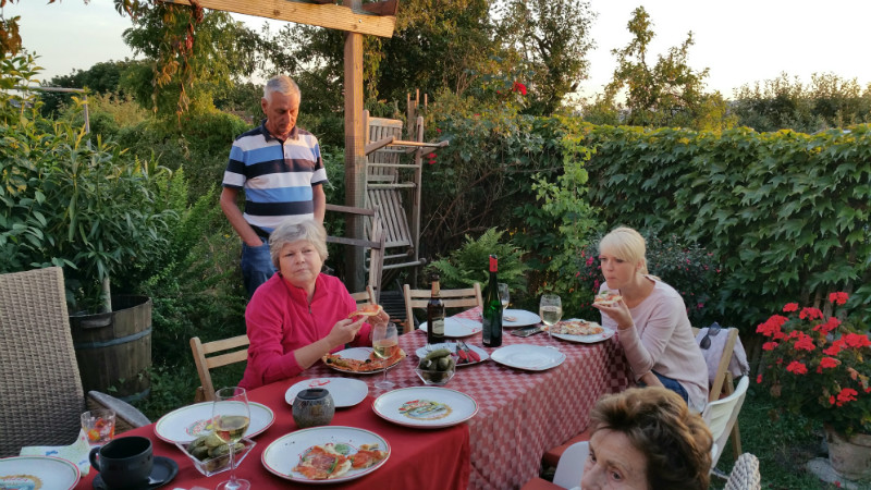 Pizza in der Liebigstraße am Vorabend